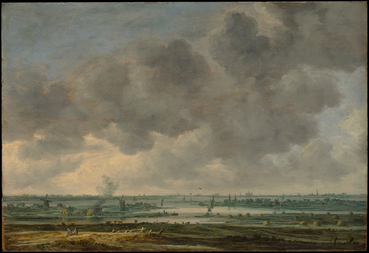 View of Haarlem and the Haarlemmer Meer by Jan van Goyen, painting, 1646