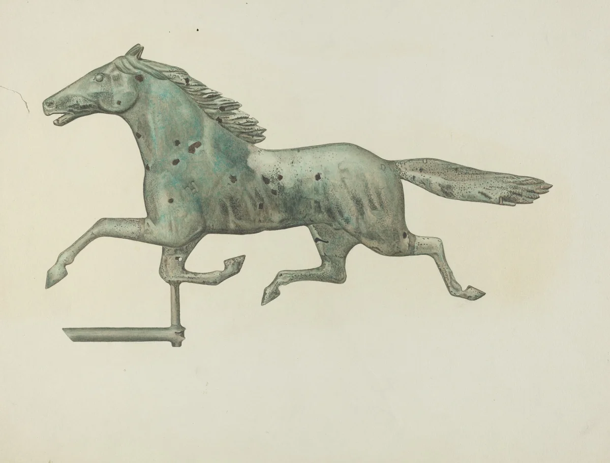 Weather Vane - Horse by American 20th Century, index of american design, 1935-1942