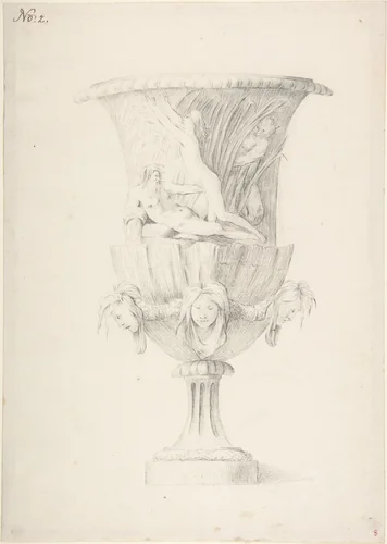 Design for an Urn by anonymous, drawing, 1765-1795
