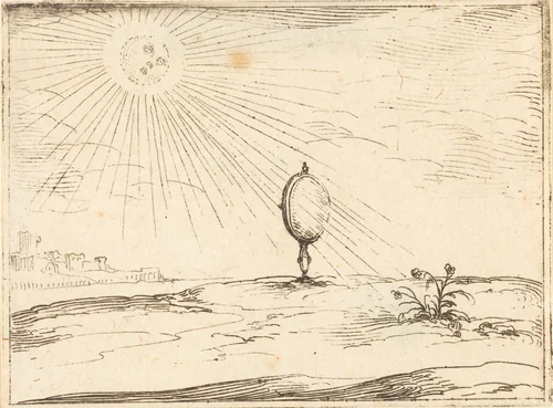 Rays of the Sun by Jacques Callot, print, 1592-1635