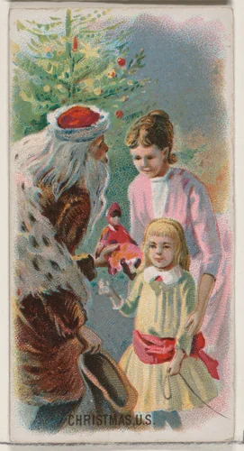 Christmas, United States, from the Holidays series (N80) for Duke brand cigarettes by W. Duke, Sons & Co., print, 1890