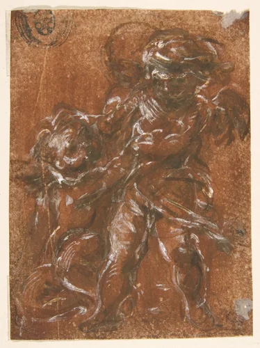 Putti by Pietro Tacca, drawing, 1577-1640