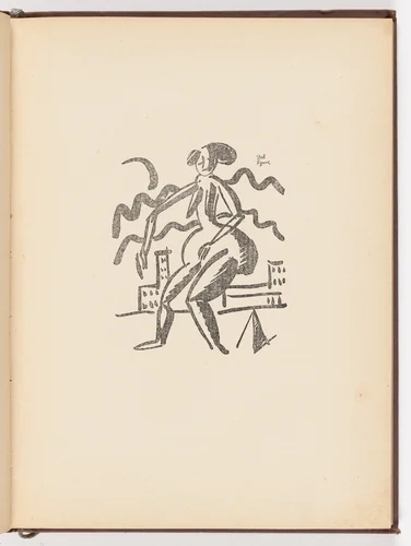 Plate (page 35) from Futuristy. Pervyi zhurnal' russkikh' futuristov' (Futurists: First Journal of the Russian Futurists) no. 1-2 by David Burliuk, illustrated book, 1914