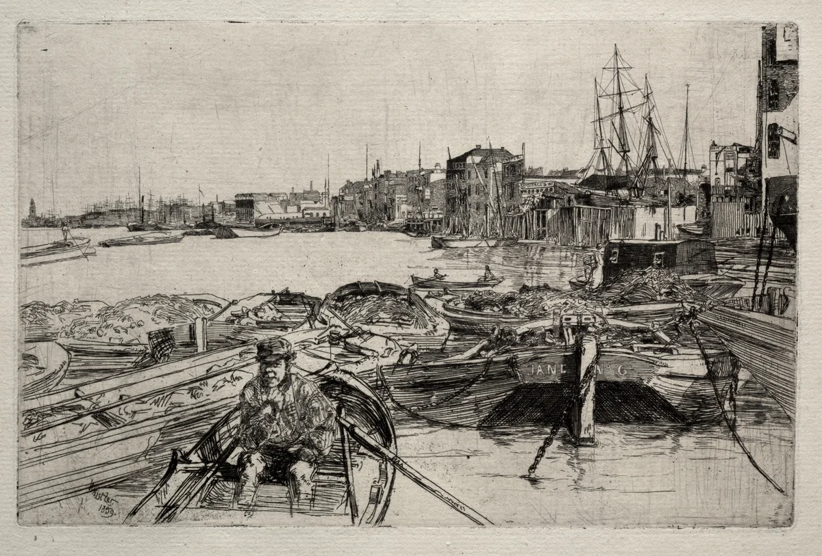 The Pool by James McNeill Whistler, print, 1859