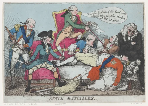 State Butchers by Thomas Rowlandson, print, 1789
