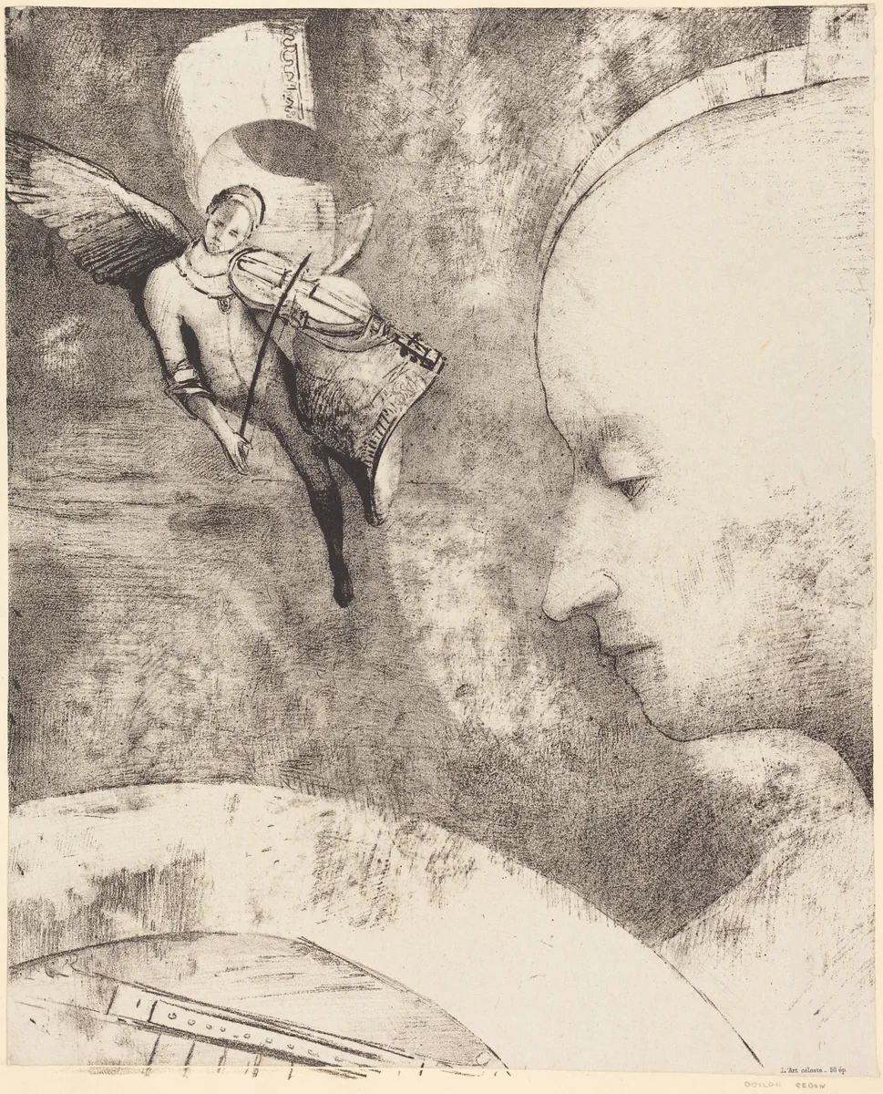 L'Art Celeste (The Celestial Art) by Odilon Redon, print, 1894