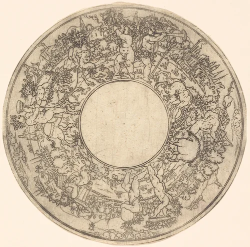 Triumphal Procession of Bacchus by Jonas Silber, print, 1572-1589