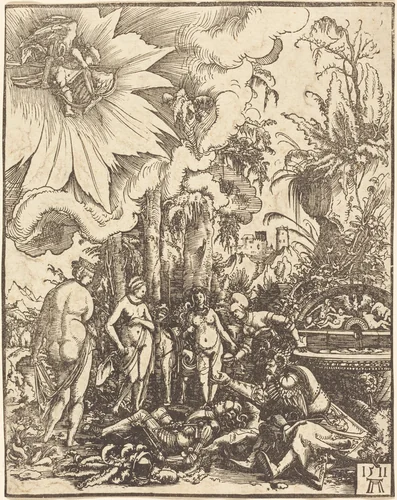 The Judgment of Paris by Albrecht Altdorfer, print, 1511