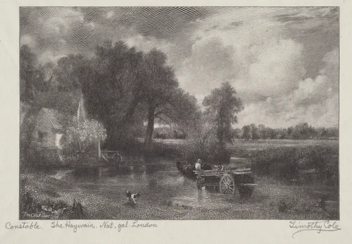 The Haywain by Timothy Cole, print, 1899