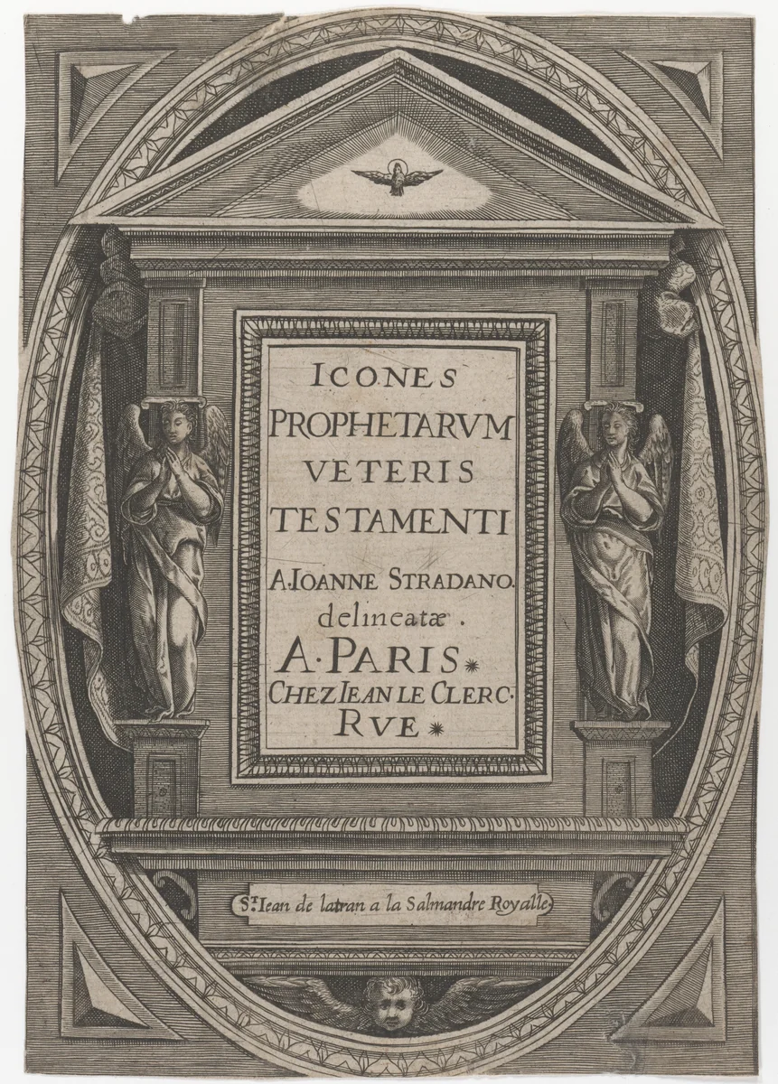 Icones Prophetarum Veteris Testamenti by Jan van der Straet, print, 1535-1605