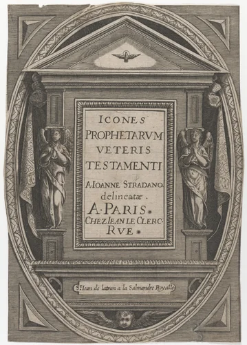 Icones Prophetarum Veteris Testamenti by Jan van der Straet, print, 1535-1605