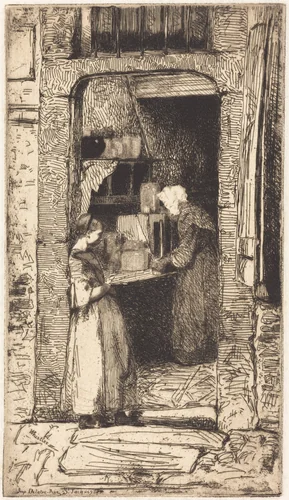La Marchande de Moutarde by James McNeill Whistler, print, 1858