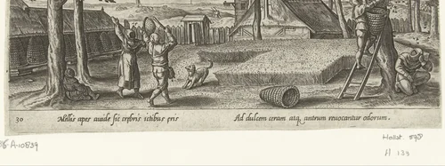 Bijenteelt by Unknown, print, 1582-1633