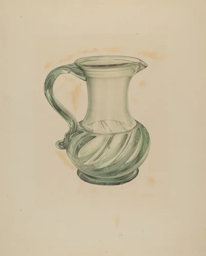 Pitcher by Marie Mitchell, index of american design, 1938