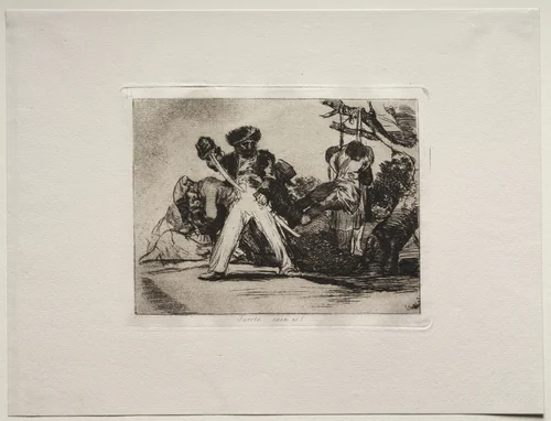 The Horrors of War: That's Tough! by Francisco de Goya, print, 1810-1820