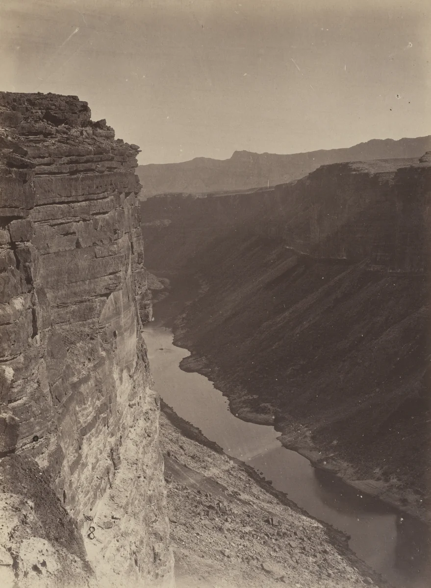 Grand Canyon, Colorado River, Near Paria Creek, Looking East by Timothy O'Sullivan, William H. Bell, photograph, 1871