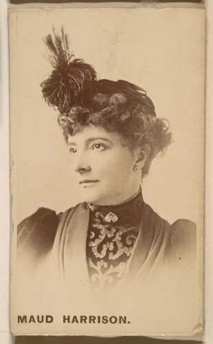 Maud Harrison, from the Actresses series (N246), Type 1, issued by Kinney Brothers to promote Sporting Extra Cigarettes by Kinney Brothers Tobacco Company, photograph, 1888-1892