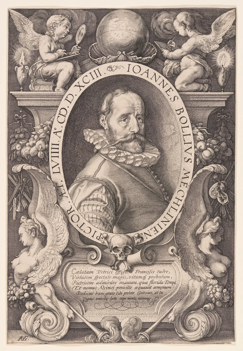 Hans Bol by Hendrick Goltzius, print, 1593