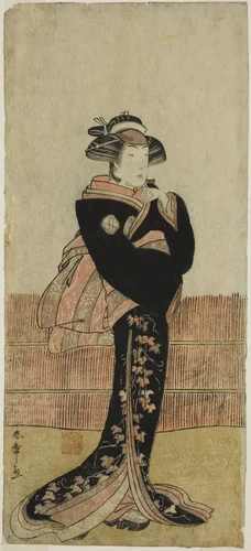The Actor Azuma Tozo III in an Unidentified Role by Katsukawa Shunsho (勝川 春章), print, 1780-1784