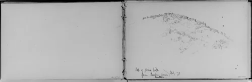 Top of Pine Hill, Walton, 1871 (from Sketchbook) by Daniel Huntington, artwork, 1870