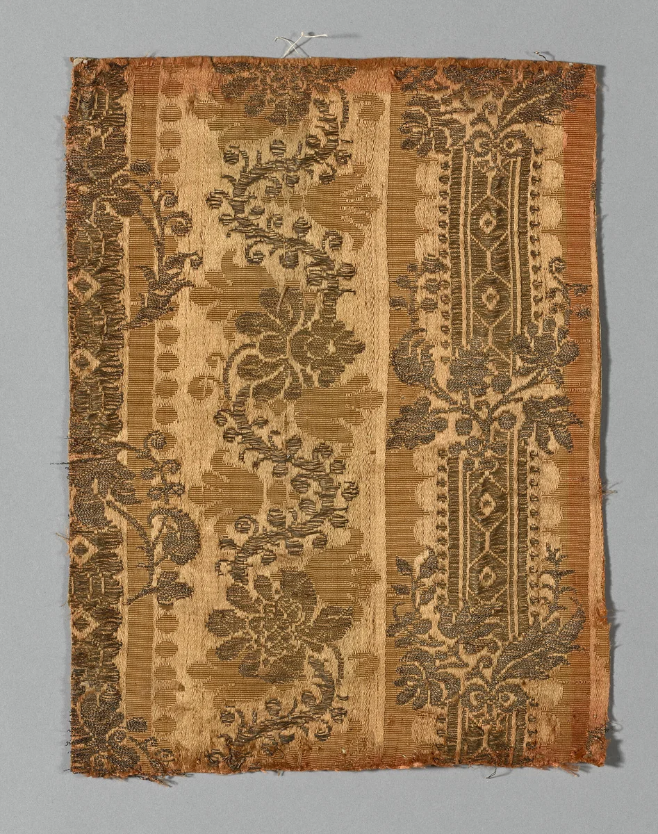 Fragment (Dress Fabric) by Italy, textile, 1650-1700