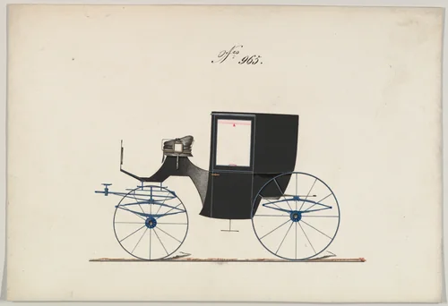 Coupe #965 by Brewster & Co., drawing, 1850-1870
