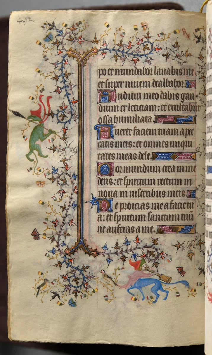 Hours of Charles the Noble, King of Navarre (1361-1425): fol. 240v, Text by Master of the Brussels Initials and Associates, book, 1400-1410