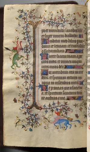 Hours of Charles the Noble, King of Navarre (1361-1425): fol. 240v, Text by Master of the Brussels Initials and Associates, book, 1400-1410