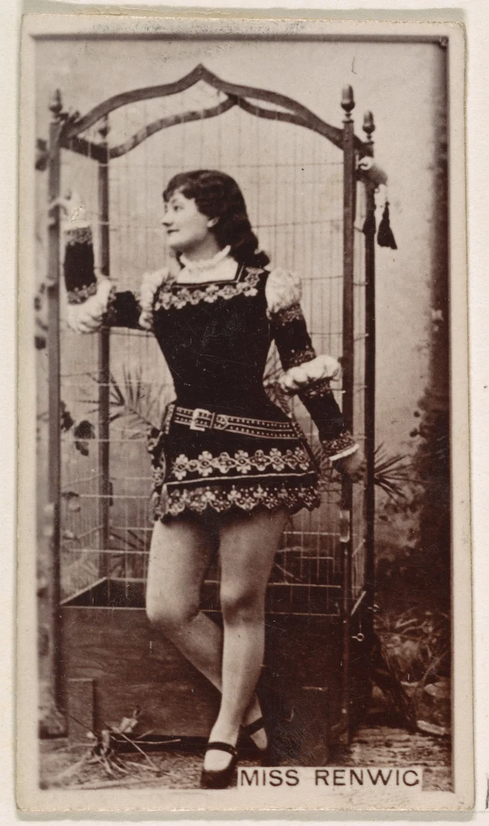 Miss Renwick, from the Actresses series (N245) issued by Kinney Brothers to promote Sweet Caporal Cigarettes by Kinney Brothers Tobacco Company, photograph, 1890