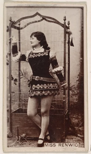 Miss Renwick, from the Actresses series (N245) issued by Kinney Brothers to promote Sweet Caporal Cigarettes by Kinney Brothers Tobacco Company, photograph, 1890
