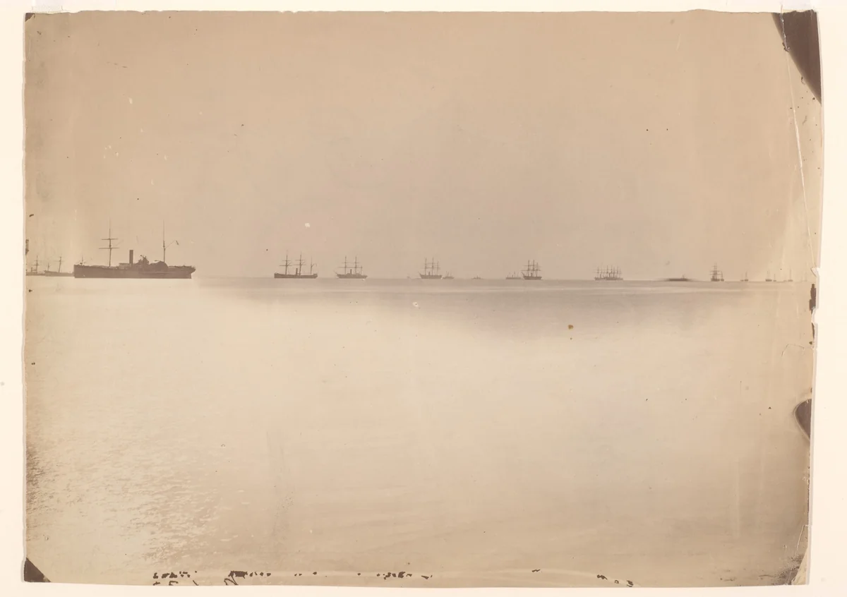 Naval Blockade by Alexander Gardner, photograph, 1865
