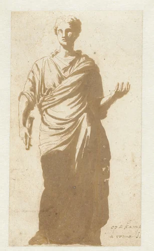 Urania op het Capitool by Augustinus Terwesten, drawing, 1677