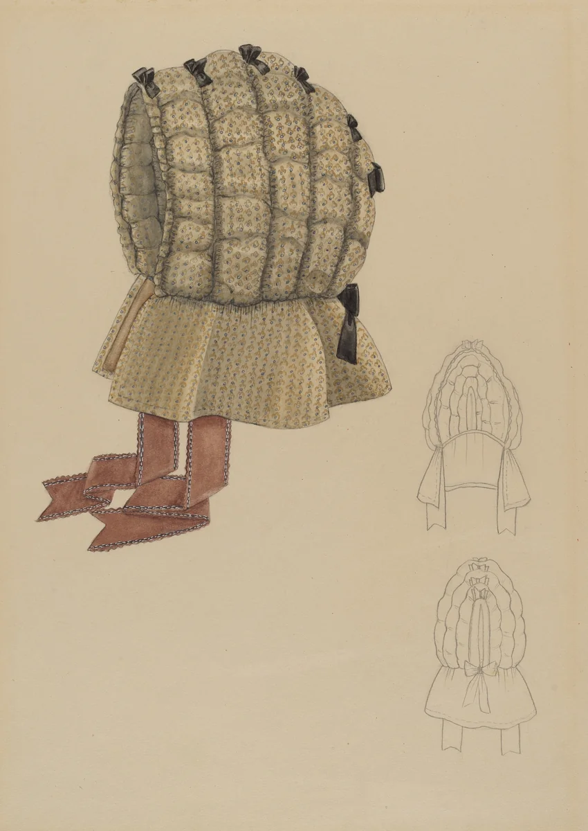 Bonnet by Bessie Forman, index of american design, 1936