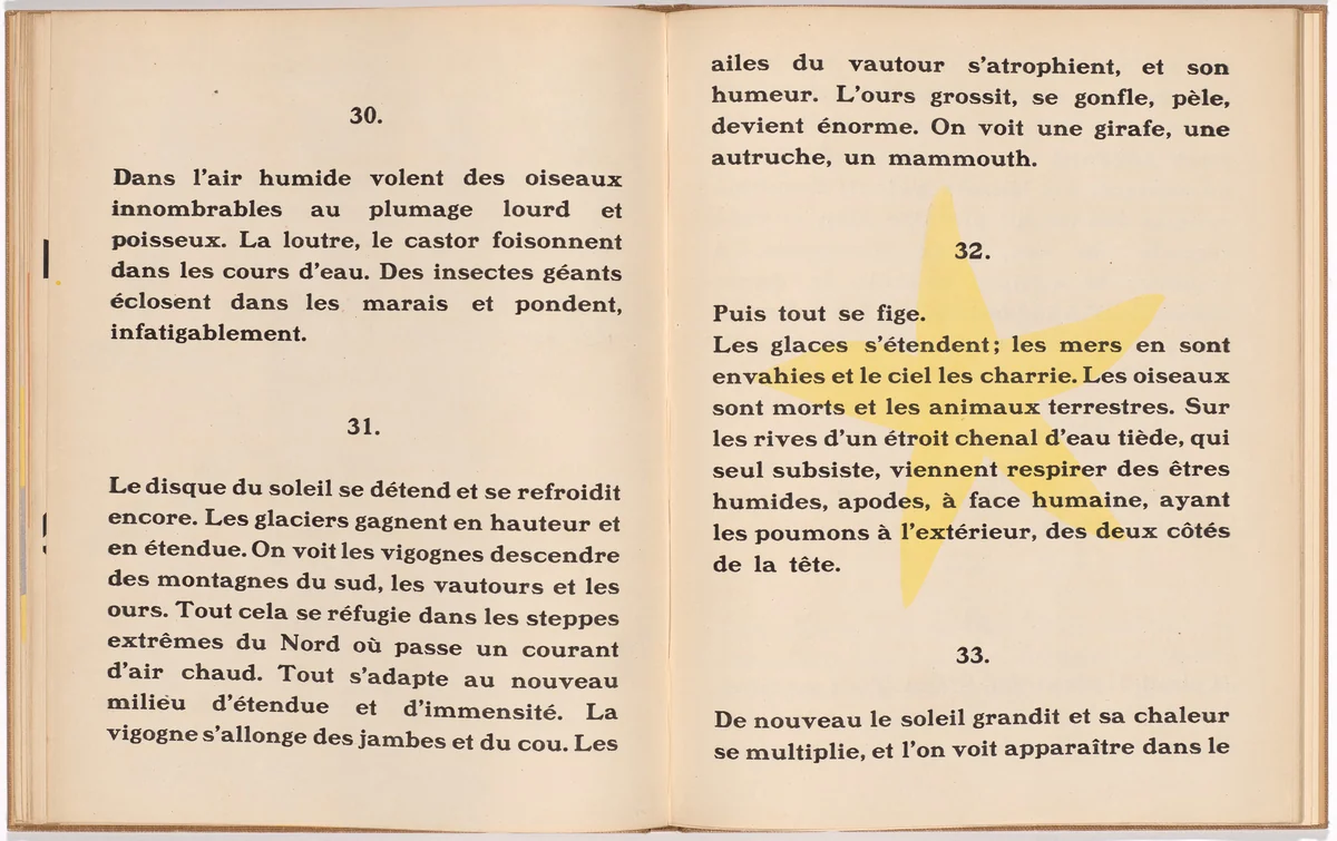 In-text plate (folio 22) from La Fin du monde filmée par l'ange de N.-D. (The End of the World Filmed by the Angel of Notre Dame) by Fernand Léger, illustrated book, 1919