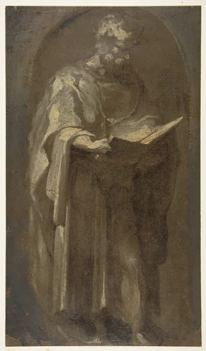 Saint Mark by Domenico Beccafumi, drawing, 1538