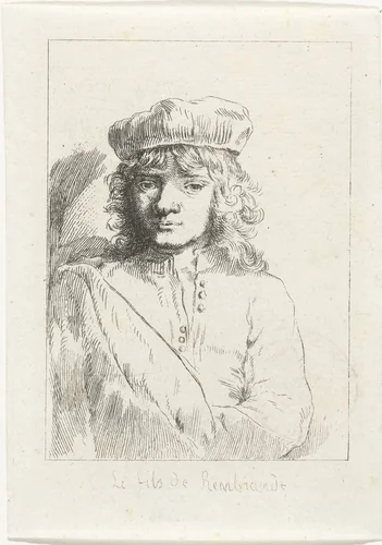 The artist's son, Titus by Ignace-Joseph de Claussin, print, 1819