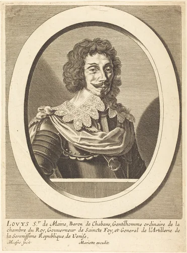 Louis Sieur de Maine by Michel Lasne; Pierre-Jean Mariette, print, 1590-1667