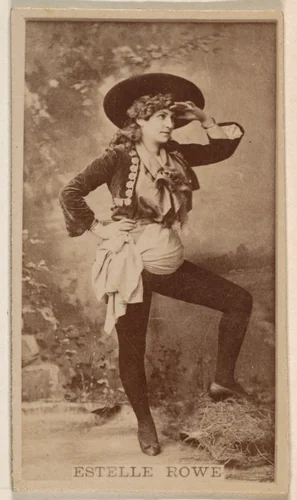 Estelle Rowe, from the Actresses series (N245) issued by Kinney Brothers to promote Sweet Caporal Cigarettes by Kinney Brothers Tobacco Company, photograph, 1890