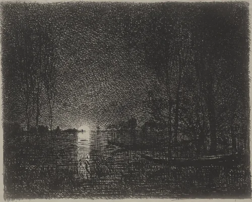 Nightpiece by Charles-François Daubigny, print, 1921