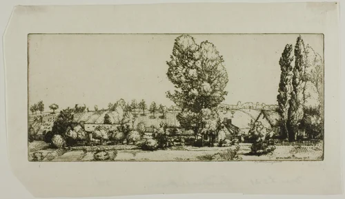 Landscape, Poigny by Donald Shaw MacLaughlan, print, 1907