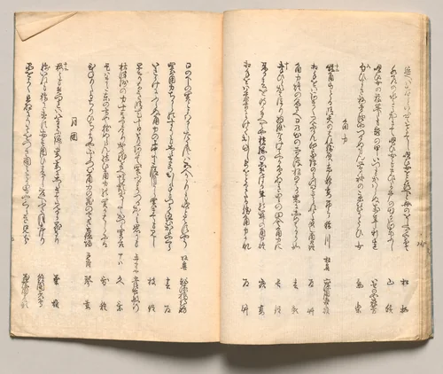 Spread Eighteen from Volume One of People of Japan in Light Verse (Kyōka) by Utagawa Hiroshige (歌川広重), book, 1857