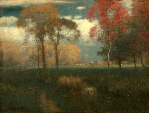 Sunny Autumn Day by George Inness, painting, 1892