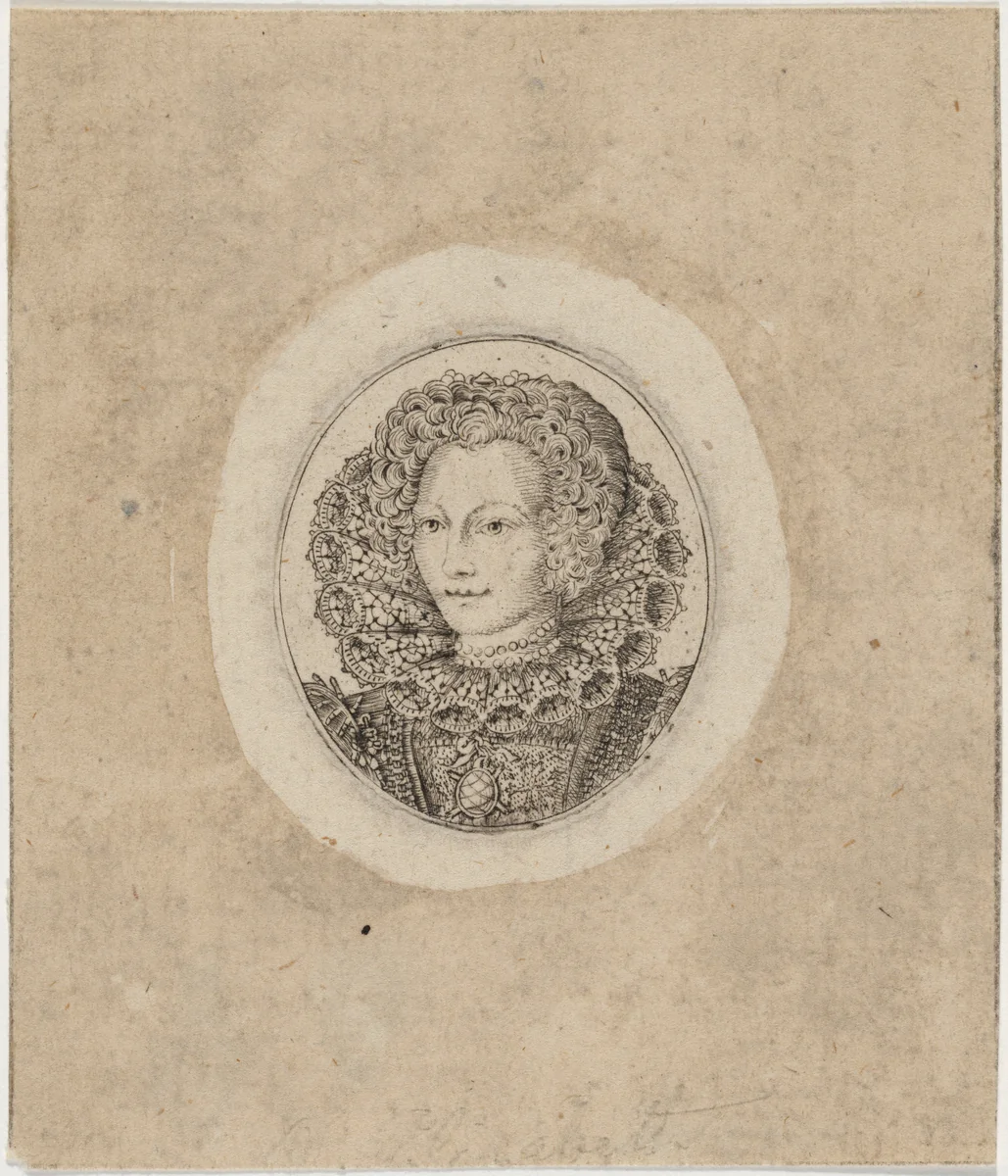 Princess Elizabeth, Queen of Bohemia (?) by Simon van de Passe, print, 1600-1699