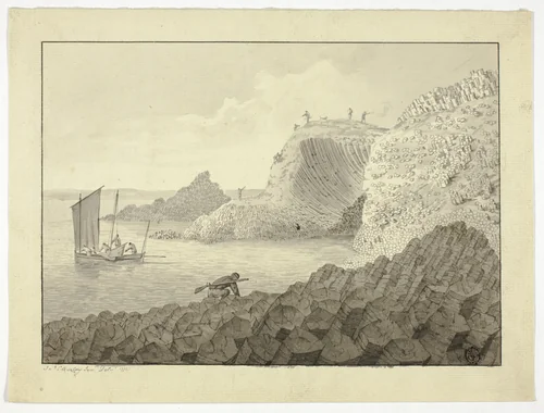 Giant's Causeway by John Clevely, drawing, 1772