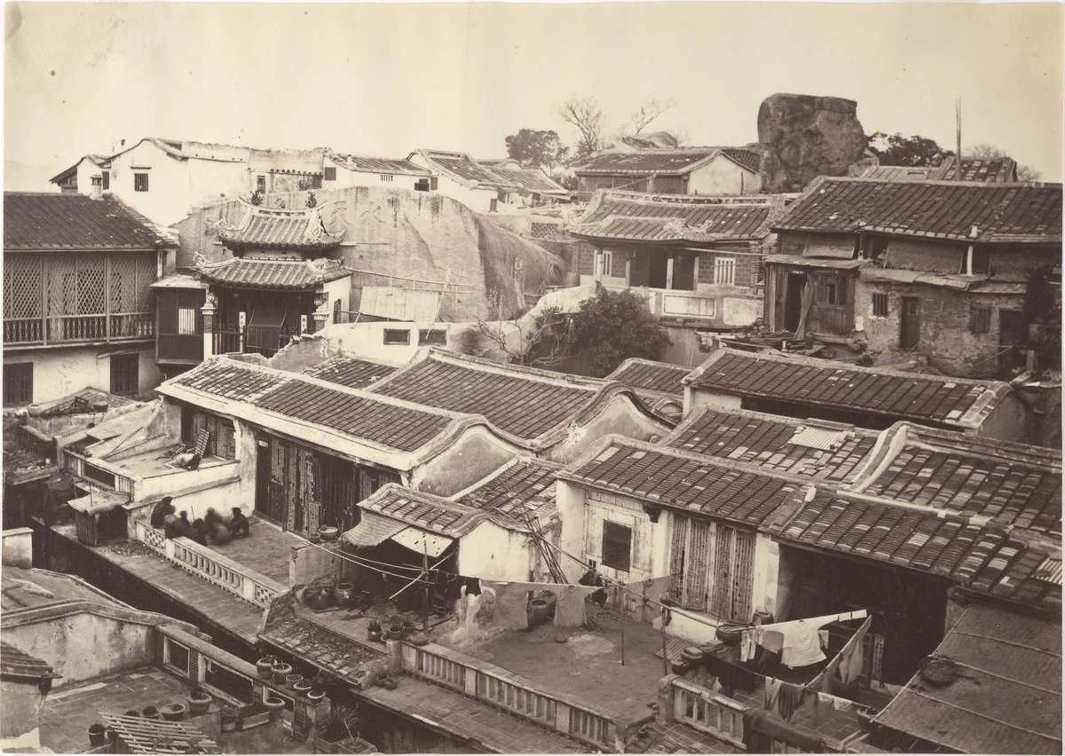 Amoy Houses by John Thomson, photograph, 1869