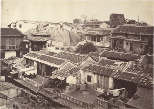 Amoy Houses by John Thomson, photograph, 1869
