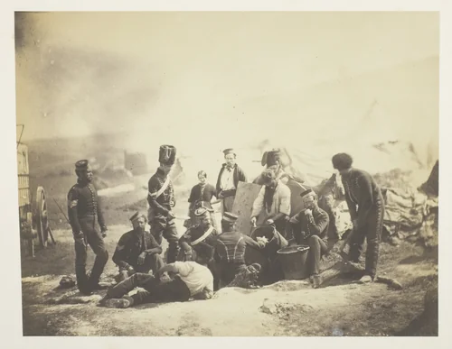 Cooking House of the 8th Hussars by Roger Fenton, photograph, 1855