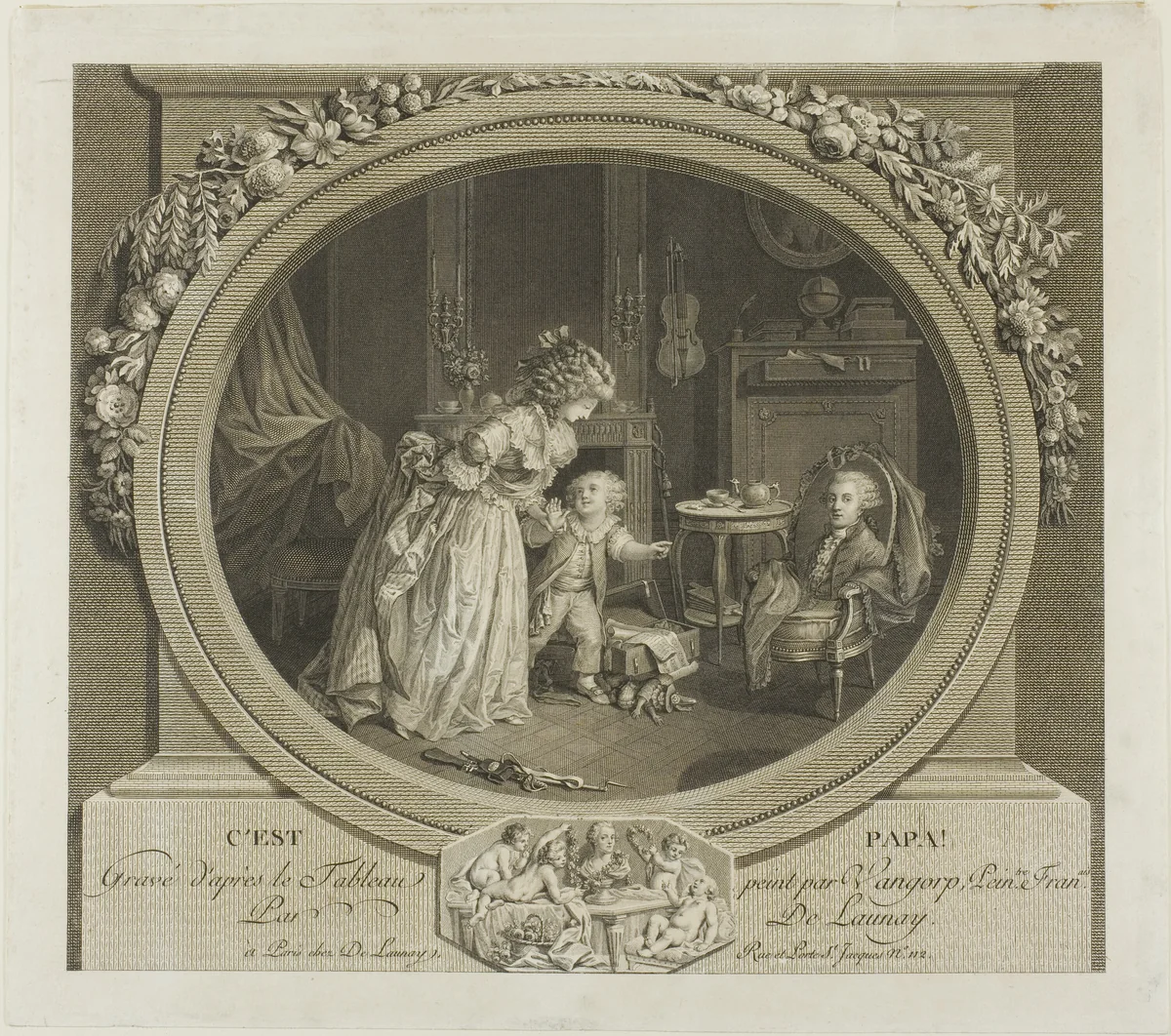 It's papa! by Nicolas Delaunay
Robert Delaunay
Henri Nicolas Vangorp, print, 1792-1814