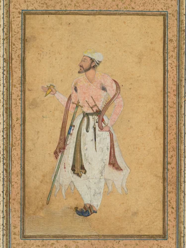 A Mughal courtier by Unknown, painting, 1570-1580