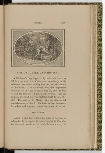 Headpiece (page 313) from The Fables of Aesop by Thomas Bewick, illustrated book, 1818